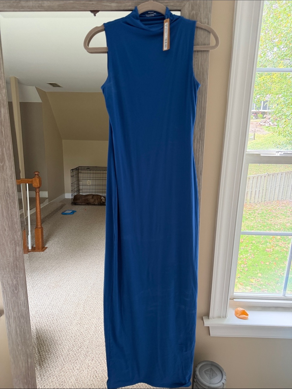 SKIMS Sleeveless Maxi Dress in Royal Blue